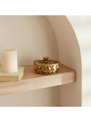 Karaca Home Coretta Gold Dekoratif Kutu 13X10 cm