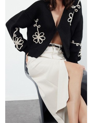 Ersefa Kadın Modern Tarz V Yaka Triko Hırka