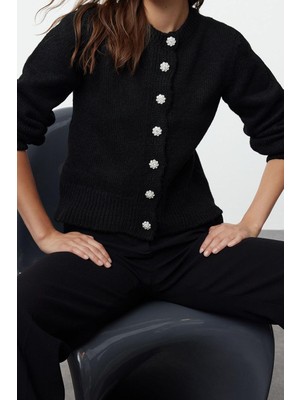 Ersefa Kadın Modern Tarz Bisiklet Yaka Triko Hırka