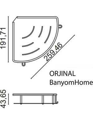 Çelik Banyo Paslanmaz Çelik Mat Siyah Şampuanlık Köşe Banyo Rafı