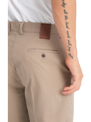 Varetta Erkek Bej Cepli Casual Chino Regular Kesim Likralı Kanvas Pantolon