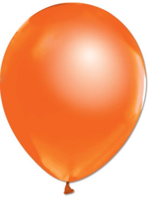 BenimMarifetlerim Metalik Turuncu Balon 12 Inch 5 Adet