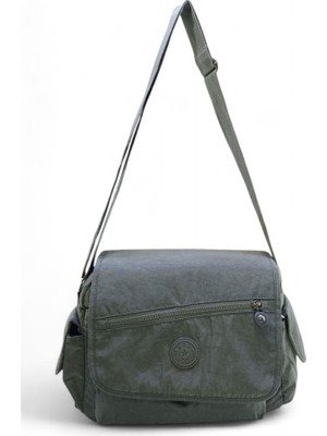 Baginn Kadın Postacı Omuz Okul Çantası Klinkır Çapraz Askılı Çok Cepli Su Itici Hafif Kumaş 30*25 cm