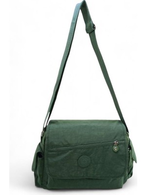 Baginn Kadın Postacı Omuz Okul Çantası Klinkır Çapraz Askılı Çok Cepli Su Itici Hafif Kumaş 30*25 cm