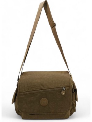 Baginn Kadın Postacı Omuz Okul Çantası Klinkır Çapraz Askılı Çok Cepli Su Itici Hafif Kumaş 30*25 cm