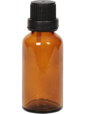 Makrobay Amber Damlalıklı Cam Şişe Kahverengi 30 ml x 3 Adet