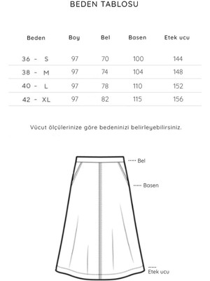 Uzun Çan Denim Etek Antrasit