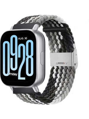 Sneezy Xiaomi Redmi Watch 5 Active/Redmi 5 Lite Uyumlu Metal Klips Solo Fiberlink Örgü Kordon