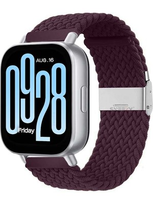 Sneezy Xiaomi Redmi Watch 5 Active/Redmi 5 Lite Uyumlu Metal Klips Solo Fiberlink Örgü Kordon