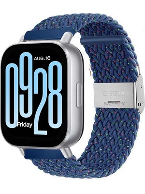Sneezy Xiaomi Redmi Watch 5 Active/Redmi 5 Lite Uyumlu Metal Klips Solo Fiberlink Örgü Kordon