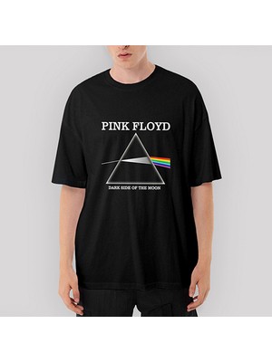 Crows Gate Pink Floyd Dark Side Oversize Siyah Tişört
