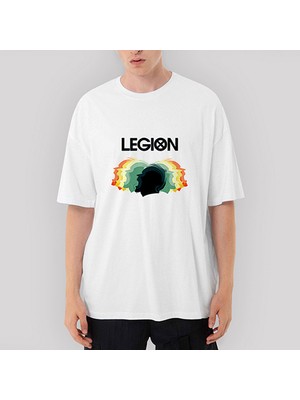 Crows Gate Legion Heads Oversize Beyaz Tişört