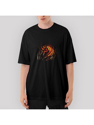 Crows Gate Naruto Uchia Obito Oversize Siyah Tişört
