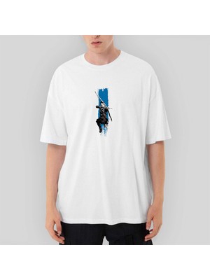 Crows Gate God Of War Atreus Oversize Beyaz Tişört