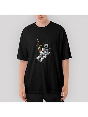 Crows Gate End Of Human Oversize Siyah Tişört