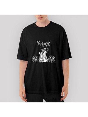 Crows Gate Beherit Oversize Siyah Tişört