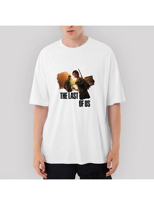 Crows Gate The Last Of Us Escape Oversize Beyaz Tişört