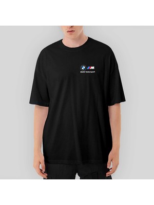 Crows Gate Bmw Logo M Power Motorsport 2 Oversize Siyah Tişört