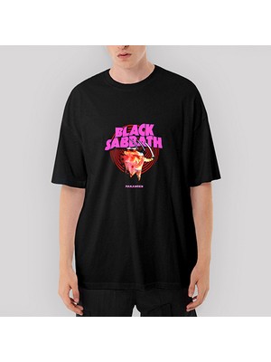 Crows Gate Black Sabbath Paranoid Black Oversize Siyah Tişört