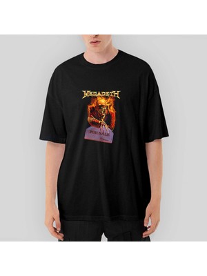 Crows Gate Megadeth For Sale Oversize Siyah Tişört