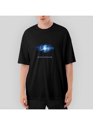 Crows Gate Within Temptation Oversize Siyah Tişört