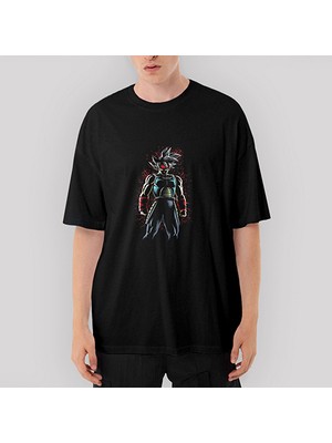 Crows Gate Dragon Ball Splash Oversize Siyah Tişört