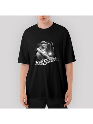 Crows Gate Bob Seger Oversize Siyah Tişört