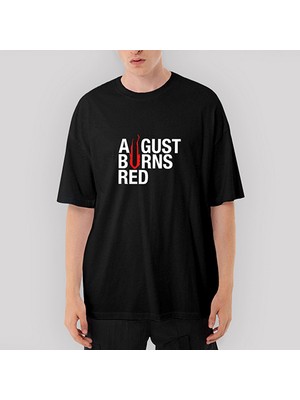 Crows Gate August Burns Red Oversize Siyah Tişört