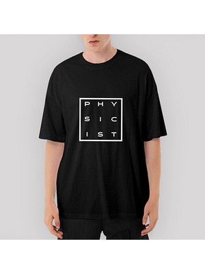 Crows Gate Physicist Box Oversize Siyah Tişört