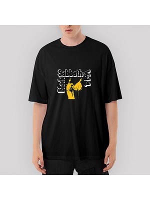 Crows Gate Black Sabbath Vol 4 Oversize Siyah Tişört