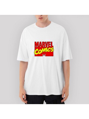 Crows Gate Marvel Comics Oversize Beyaz Tişört