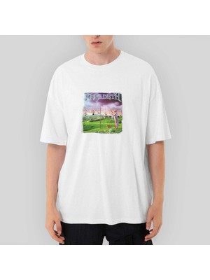 Crows Gate Megadeth Youthanasia Oversize Beyaz Tişört