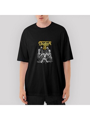Crows Gate Asphyx Oversize Siyah Tişört