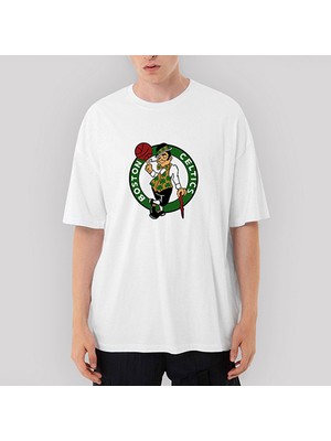 Crows Gate Boston Celtic Beyaz Oversize Beyaz Tişört