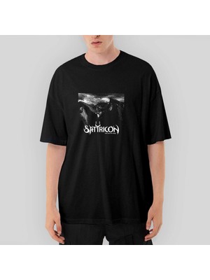 Crows Gate Satyricon The Age Of Nero Oversize Siyah Tişört