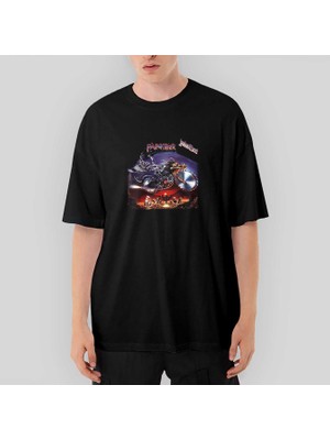 Crows Gate Judas Priest Painkiller Oversize Siyah Tişört