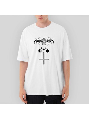 Crows Gate Nargaroth Orke Oversize Beyaz Tişört