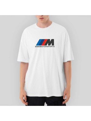 Crows Gate Bmw M Power Motorsport Oversize Beyaz Tişört