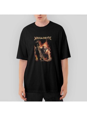 Crows Gate Megadeth Arsenal Of Oversize Siyah Tişört