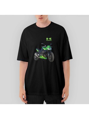Crows Gate Kawaski Z750 Oversize Siyah Tişört