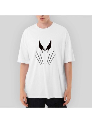 Crows Gate Wolverine x Men Oversize Beyaz Tişört