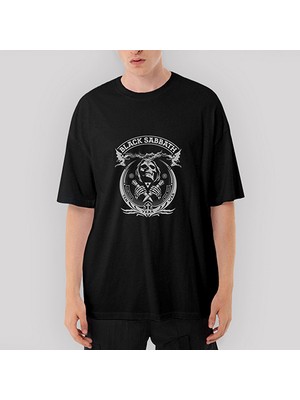 Crows Gate Black Sabbath Ten Year War Oversize Siyah Tişört