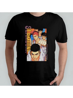 Pixxa Slam Dunk %100 Pamuklu Bisiklet Yaka T-Shirt Model 1