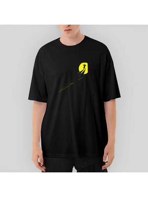 Crows Gate Metallica Lux Æterna Man Oversize Siyah Tişört