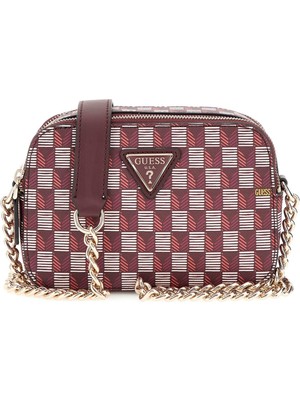 Guess Bordo Kadın Çapraz Çanta HWJT9344140-CTG