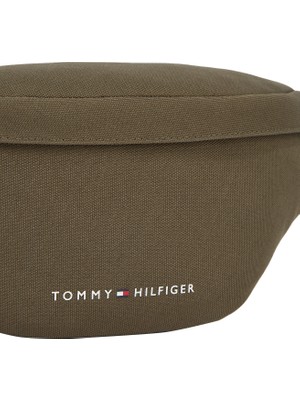 Tommy Hilfiger Haki Erkek Bel Çantası Th Element Bumbag