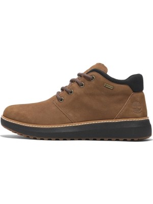 Timberland Deri Kızıl Kahve Erkek Günlük Ayakkabı Hudson Road Mıd Lace Up Gtx Chukka