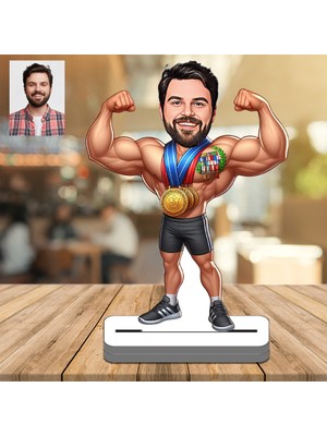 Şampiyon 3D Ahşap Biblo,sevgiliye Hediye,doğum Günü Hediyesi