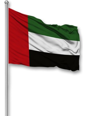 Bilsan Bayrak Birleşik Arap Emirlikleri (BAE) Ülke Bayrağı 1. Kalite Raşel Kumaş 150x225 Cm