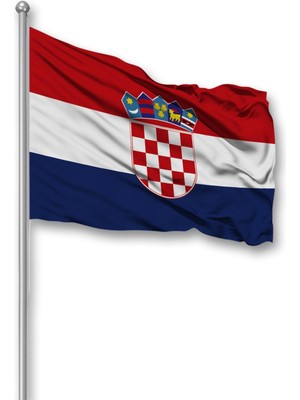 Bilsan Bayrak Hırvatistan Ülke Bayrağı 1. Kalite Raşel Kumaş 300x450 Cm